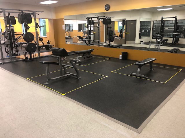 Plenty of space needed for an individual to workout.
Membership rates are below.