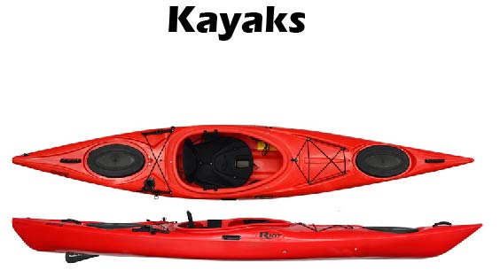 and 5 Kayaks for rent
 For either the prices are as listed:
$25 a day and $15.00 each additional day. Includes the personal flotation devices and paddles.